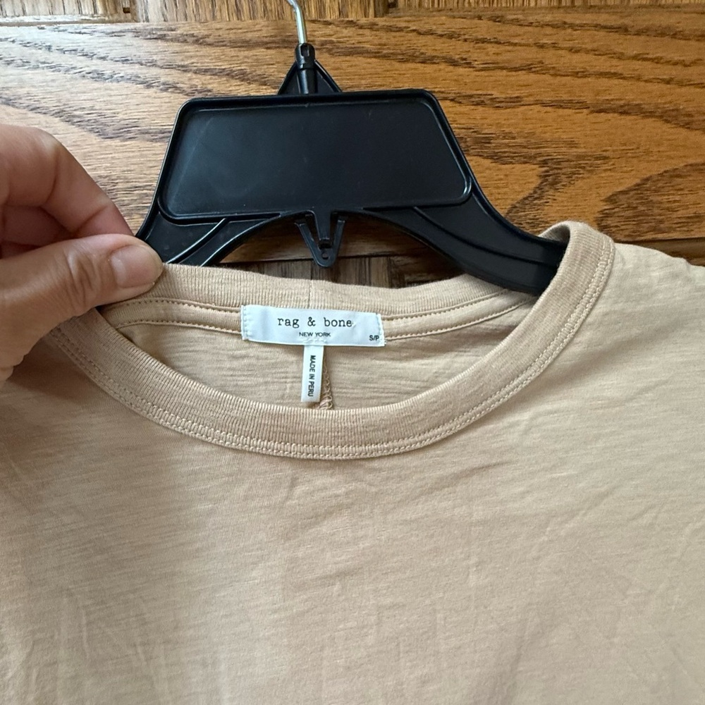 rag & bone Tan Short Sleeve Tee